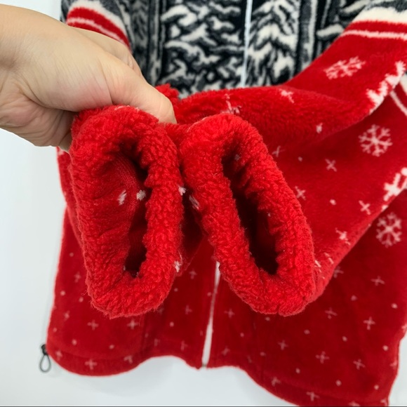 Vintage Art Unlimited Sportswear Winter Landscape Tree Snowflake Teddy Shacket - Picture 7 of 14